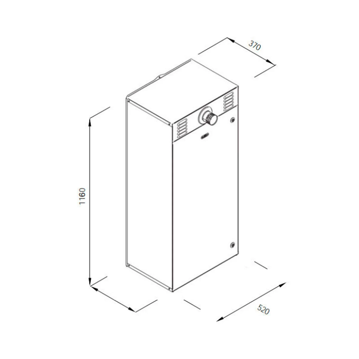 Двухконтурный газовый котел 24 кВт наружного размещения RSR 24 BOX Radiant
