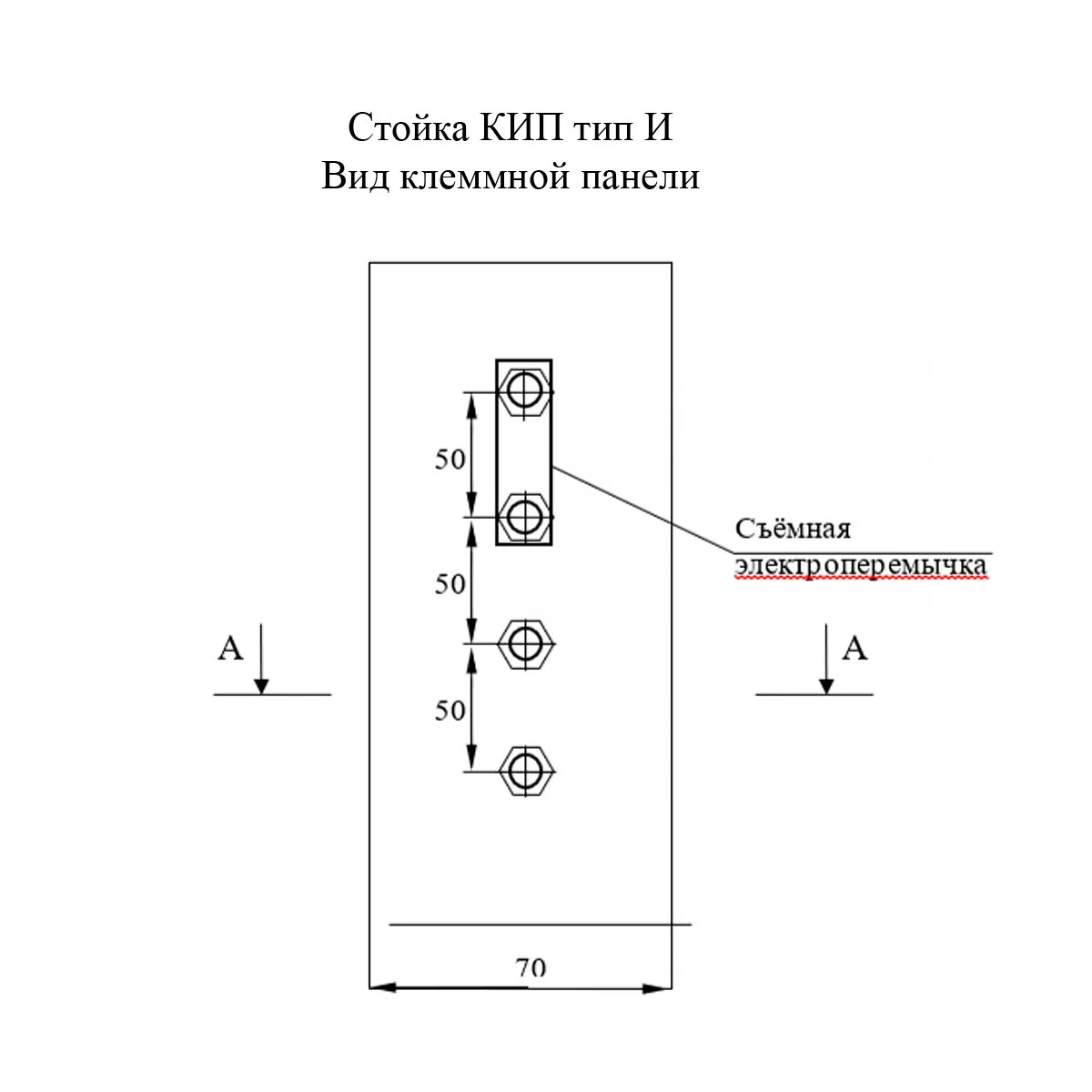 Стойка контрольно-измерительного пункта тип "И" Мособлгаз