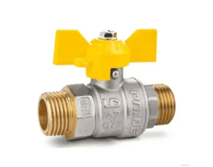 Кран газовый LD Pride 47.15 (15мм - 1/2") Н-Н Бабочка					