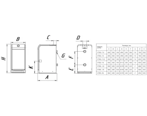 Газовый напольный котел Moguchi Steel (S) 30 (Одноконтурный)