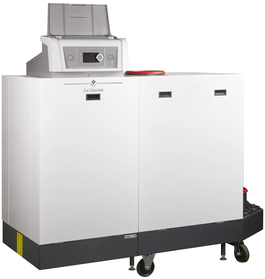 Котел газовый De Dietrich C 340-650 конденсационный 601 кВт панель DE (слева)